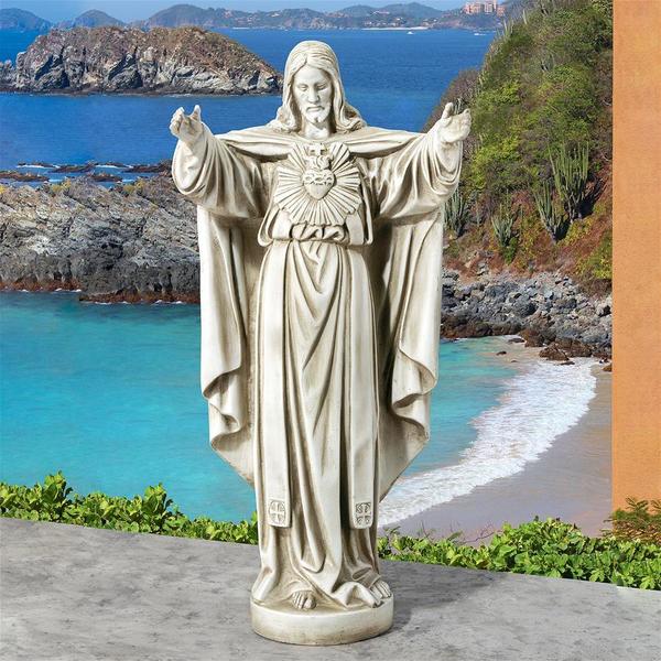 Design Toscano The Sacred Heart of Jesus Spiritual Garden Statue LY712152